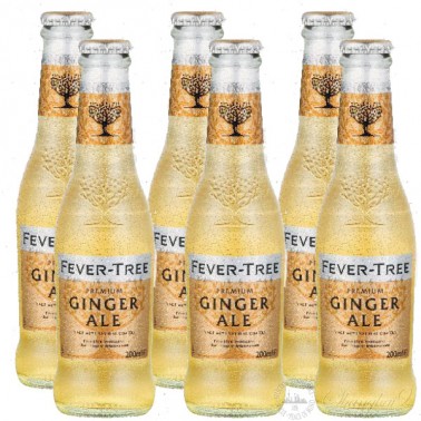 6 bottles of Fever Tree Ginger Ale