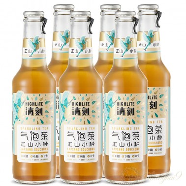 6 bottles of Highlite Sparkling Lapsang Souchong Tea