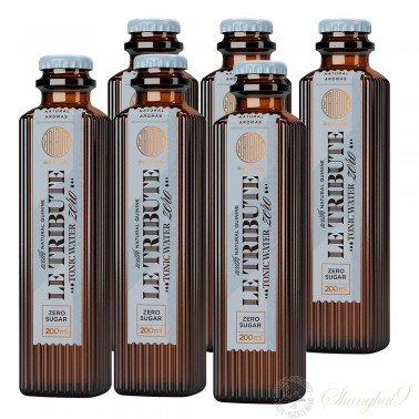 6 bottles of Le Tribute Tonic Water Zero (Sugar-Free)