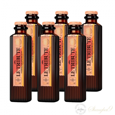 6 Bottles of Le Tribute Pink Grapefruit Soda