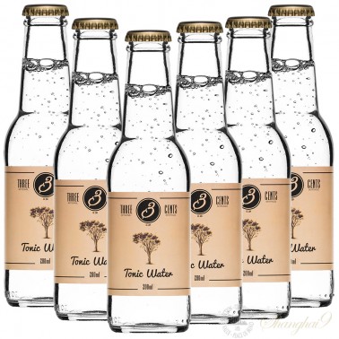 6 Bottles Of Three Cents Tonic Water