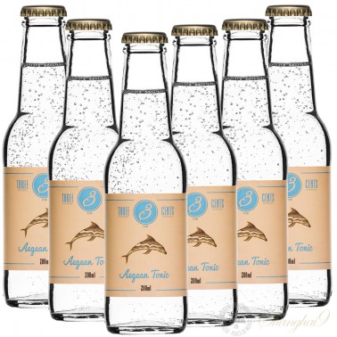 6瓶三分地中海风味汤力水(碳酸饮料) - 200ml*6